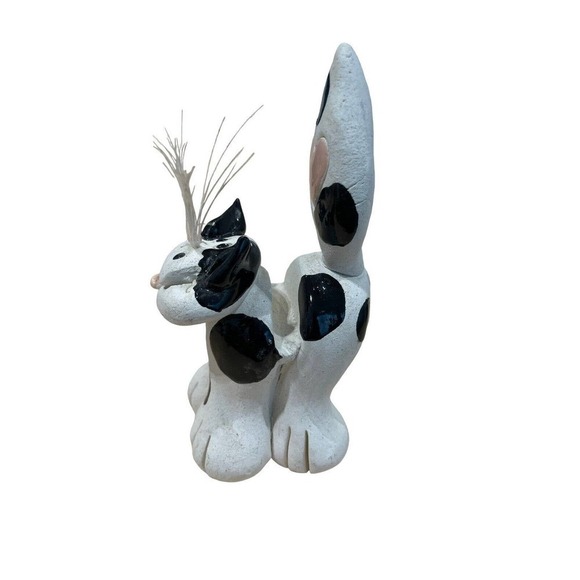 Pence Pets Cat Business Card Holder Handmade Clay 5" High Vintage 1997 Signed - Picture 4 of 7